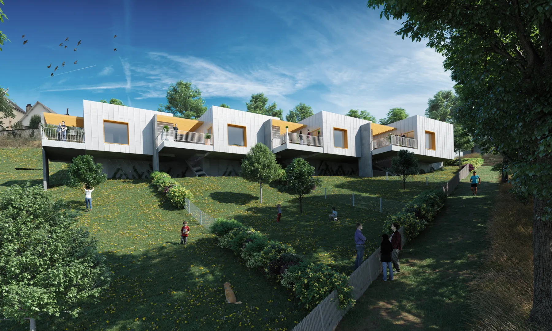20 logements sociaux - Rodez (12) - O.P.H. de Rodez Agglo Habitat - vue 2