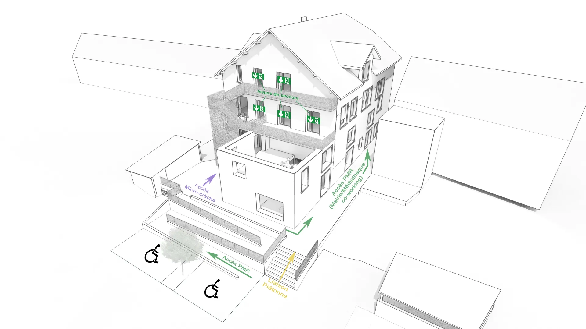 Mairie et pôle Multi-Services - Lanuéjouls (12) - Commune de Lanuéjouls - vue 3