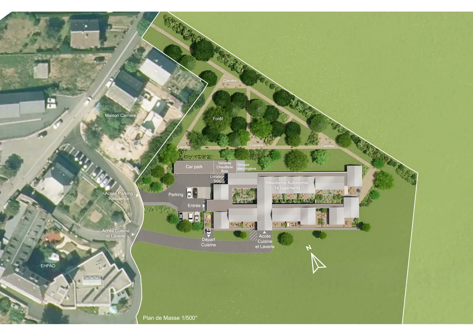 Résidence autonomie – 14 logements - Saint-Amans-des-côts (12) - Association de Bienfaisance de la Viadène - vue 2