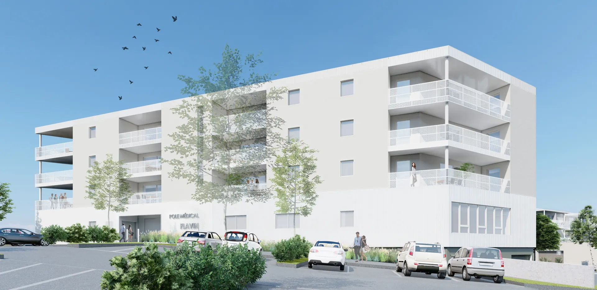 Résidence Sérénys – 88 logements + pôle médical + commerces - Flavin (12) - SCCV Sérénys - vue 2